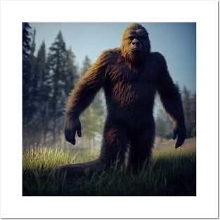 Sasquatch in Nature Posters and Art